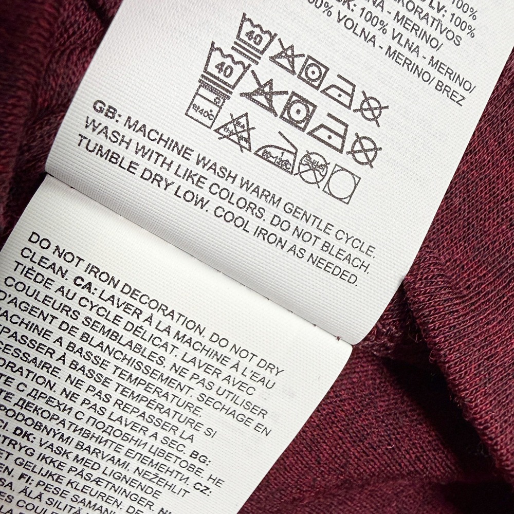 Smartwool Classic Thermal Merino Wool Baselayer Top Size S Womens Dark Red NEW - Picture 9 of 9
